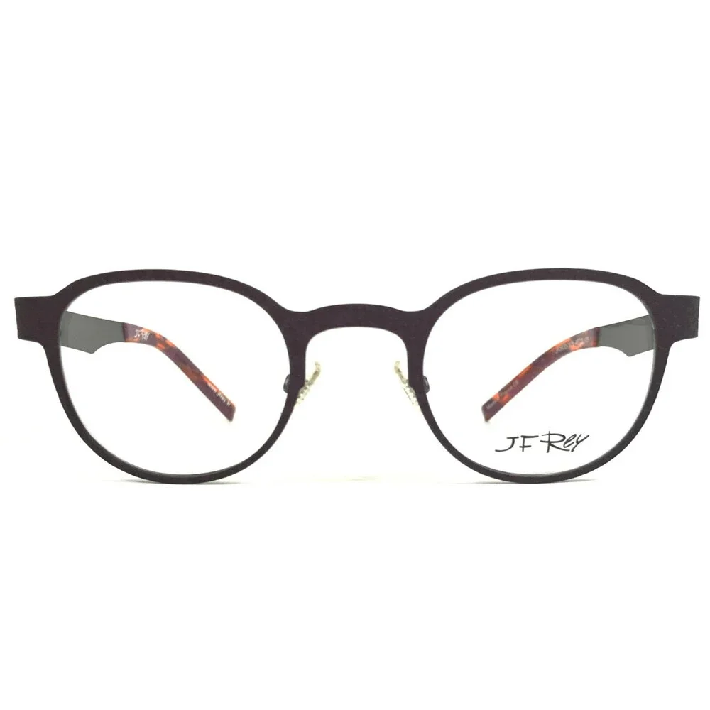 J.F. Rey Eyeglasses Frames JF2600 7979 Matte Purple Textured Ribbed 45-23-135